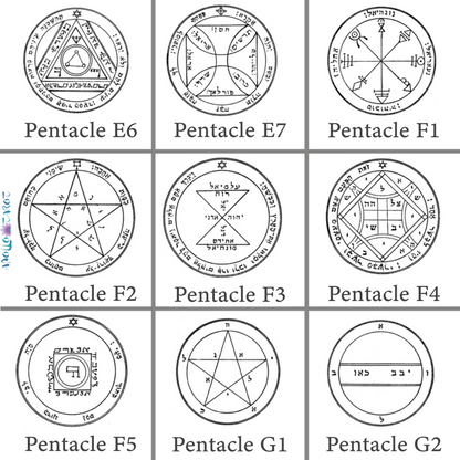 Key of Solomon's Pentacles Necklace | Custom Magick Pentacle | Talisman Amulet Pendant | Apollo Tarot Shop