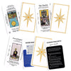 Load image into Gallery viewer, Products Beginner Tarot Deck | Premium Plastic Cards W/ Keywords For Newbie Witch | White &amp; Gold Foil RWS-Inspired Divination Card Set | Apollo Tarot Shop