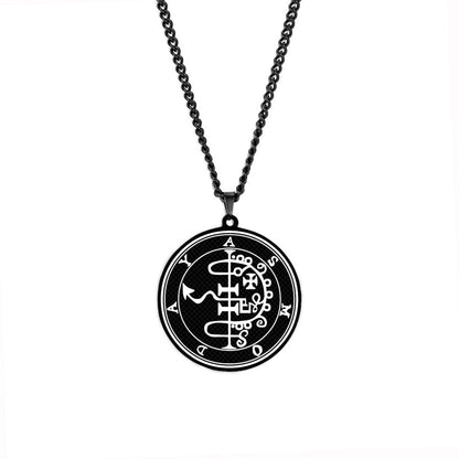 Necklaces Of The Lesser Key Of Solomon | Pendants With 72 Demon Sigils From Lemegeton | Goetia Amulet Talisman For Gothic Men | Apollo Tarot Jewelry Shop