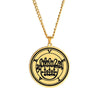 Gold Pendant Necklace With Seals Of The 72 Spirits In The Lesser Key of Solomon (Sigils 37-48) | Apollo Tarot Jewelry Shop