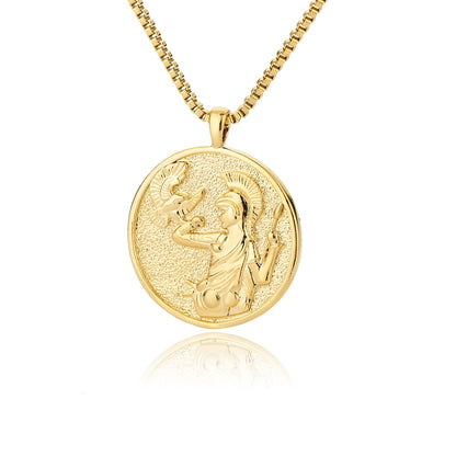 Greek Mythology Necklaces | Antique Coin Pendants Of Artemis, Aphrodite, Athena & Hecate | Pagan Worship Jewelry | Apollo Tarot Shop