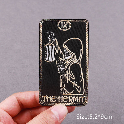 Tarot Card Iron-On Patch | DIY Patches For Clothing | Thermo Adhesive Divination Patches For Clothes | Sew/Fusible Embroidery Patch For Cloth Applique | Apollo Tarot Shop