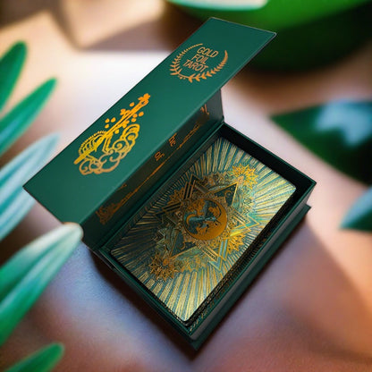 Pink & Green Gold Foil Tarot Cards Deck In Premium Gift Boxes + English Guidebook For Beginner Readers | Apollo Tarot Shop