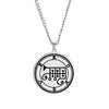 Silver Necklace Of Demon Sigil From The Lesser Key Of Solomon | Goetia Magick Pendants (Sigils 25-36) | Apollo Tarot Jewelry Shop