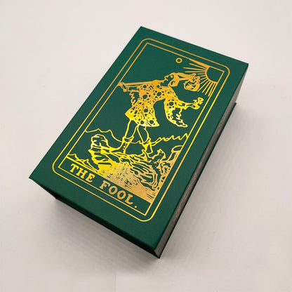 Pink & Green Gold Foil Tarot Cards Deck In Premium Gift Boxes + English Guidebook For Beginner Readers | Apollo Tarot Shop