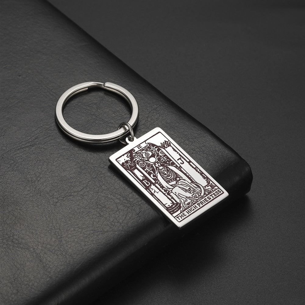 Test Card Keychain Tarot Card Keychains | Major Arcana Tarot Cards Charm | Apollo Tarot