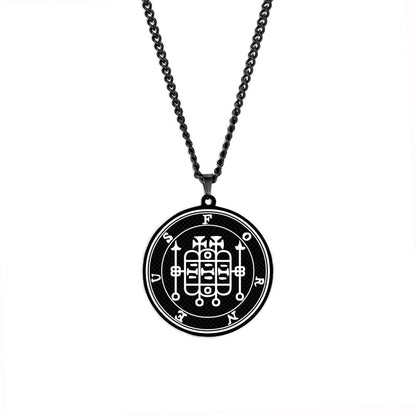 Necklaces Of The Lesser Key Of Solomon | Pendants With 72 Demon Sigils From Lemegeton | Goetia Amulet Talisman For Gothic Men | Apollo Tarot Jewelry Shop