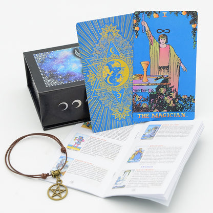 Colorful Tarot Deck In Premium Witchy Gift Box | Premium PVC Cards With English Guidebook For Beginners In Divination | Apollo Tarot Shop