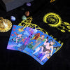 Load image into Gallery viewer, Gold Foil Tarot Deck | 1909 Blue Or Green Colored Plastic Premium Cards | Luxury Divination Gift Box W/ Tablecloth, Deck Pouch, English Guidebook, Crystal Stones &amp; Amulet | Apollo Tarot Shop
