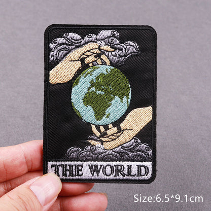 Tarot Card Iron-On Patch | DIY Patches For Clothing | Thermo Adhesive Divination Patches For Clothes | Sew/Fusible Embroidery Patch For Cloth Applique | Apollo Tarot Shop