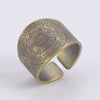 Seal of The 7 Archangels Protection Ring | Metatron Cube Ring Amulet | Lilith Sigil Vintage Ring Jewelry | Apollo Tarot Shop