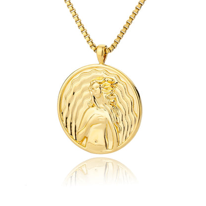 Greek Mythology Necklaces | Antique Coin Pendants Of Artemis, Aphrodite, Athena & Hecate | Pagan Worship Jewelry | Apollo Tarot Shop