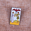 Load image into Gallery viewer, Two Of Cups Tarot Card Enamel Lapel Pin | Shirt Bag Brooch Badge Jewelry Gift For Boyfriend Or Girlfriend | Apollo Tarot Shop