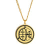 Gold Necklace Of Demon Sigil From The Lesser Key Of Solomon | Goetia Magick Pendants (Sigils 13-24) | Apollo Tarot Jewelry Shop
