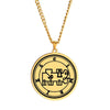 Load image into Gallery viewer, Gold Pendant Necklace With Seals Of The 72 Spirits In The Lesser Key of Solomon (Sigils 61-72) | Apollo Tarot Jewelry Shop