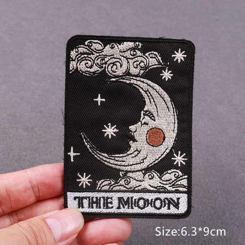Tarot Card Iron-On Patch | DIY Patches For Clothing | Thermo Adhesive Divination Patches For Clothes | Sew/Fusible Embroidery Patch For Cloth Applique | Apollo Tarot Shop
