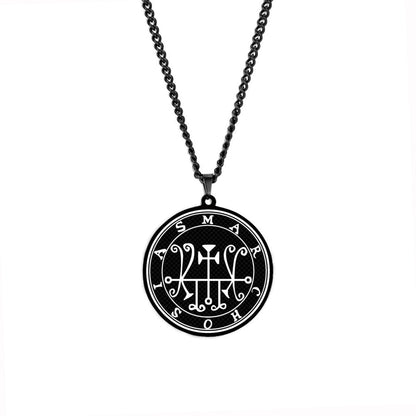 Necklaces Of The Lesser Key Of Solomon | Pendants With 72 Demon Sigils From Lemegeton | Goetia Amulet Talisman For Gothic Men | Apollo Tarot Jewelry Shop