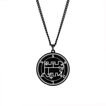 Necklaces Of The Lesser Key Of Solomon | Pendants With 72 Demon Sigils From Lemegeton | Goetia Amulet Talisman For Gothic Men | Apollo Tarot Jewelry Shop