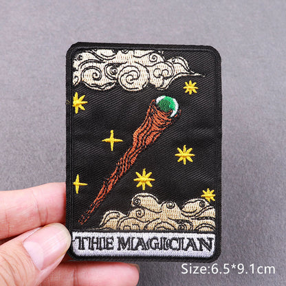 Tarot Card Iron-On Patch | DIY Patches For Clothing | Thermo Adhesive Divination Patches For Clothes | Sew/Fusible Embroidery Patch For Cloth Applique | Apollo Tarot Shop