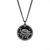 Black Pendant Necklace With Seals Of The 72 Spirits In The Lesser Key of Solomon | King Asmoday Demon Origins Goetia Goth Jewelry | Apollo Tarot Jewelry Shop