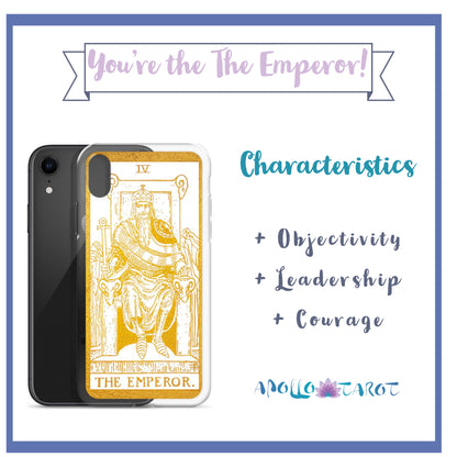 The Emperor Golden Iphone Case - Apollo Tarot