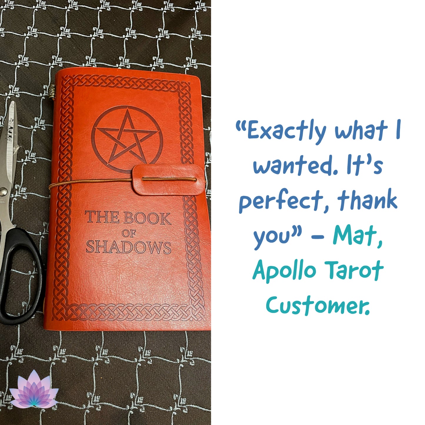 Book of Shadows: Faux Leather Journal | Notepad For Spell Record and Magick Gifts