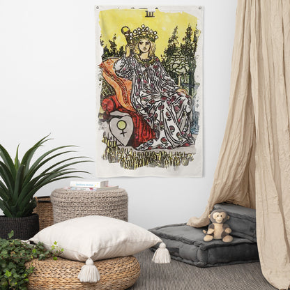 Tarot Tapestry | The Empress Tarot Card Flag | Apollo Tarot