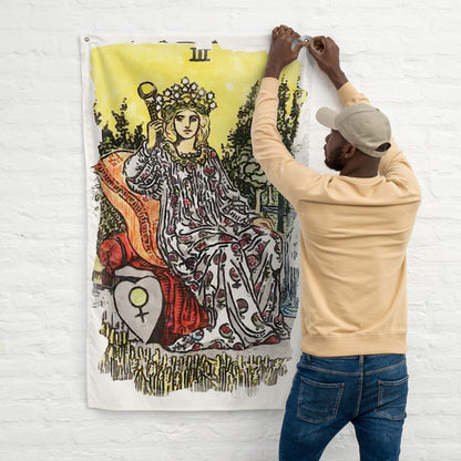 Tarot Tapestry | The Empress Tarot Card Flag | Apollo Tarot