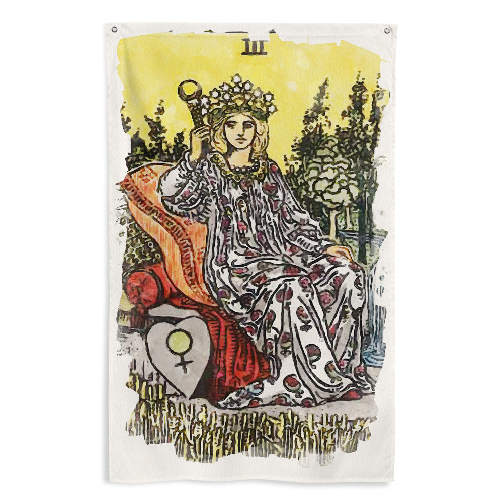 Tarot Tapestry | The Empress Tarot Card Flag | Apollo Tarot
