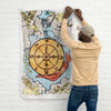 Tarot Tapestry | The Wheel Of Fortune Tarot Card Flag | Apollo Tarot