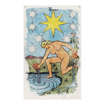 Tarot Wall Tapestry | The Star Tarot Card Flag | Apollo Tarot