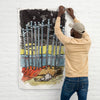 Load image into Gallery viewer, Tarot Wall Tapestry | Ten Of Swords Tarot Card Flag | Apollo Tarot