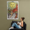 Tarot Tapestry | The Sun Tarot Card Wall Flag | Apollo Tarot