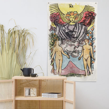 Tarot Tapestry | Wall Art Flags Of Major Arcana Tarot Cards | Wall Hanging Premium Fabric With Installation Kit | Esoteric Witchy Home Decor | Apollo Tarot