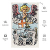 Decorative Wall Tapestry Of The Judgement Tarot Card | Esoteric Watercolor Art Flag | Apollo Tarot