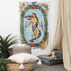 Load image into Gallery viewer, Decorative Wall Flag Of The World Tarot Card | Witchy Tapestry For Esoteric Home Decor | Apollo Tarot