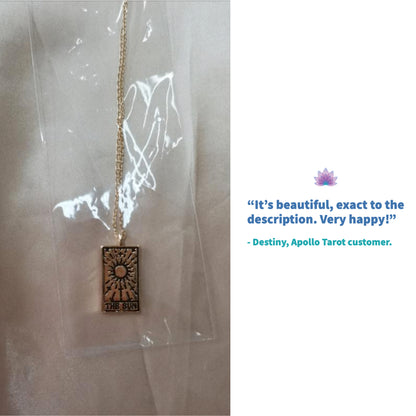 Tarot Necklace | Vintage Tarot Card Pendant