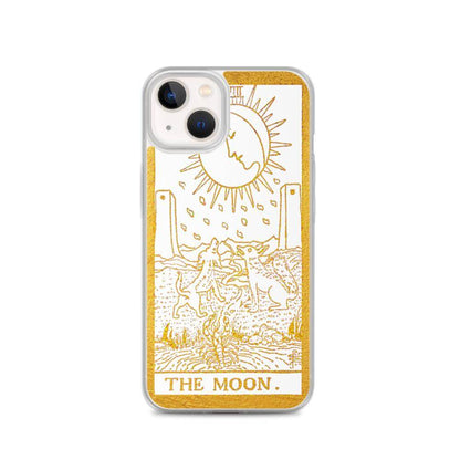 The Moon -  Tarot Card iPhone Case (Golden / White) - Image #18