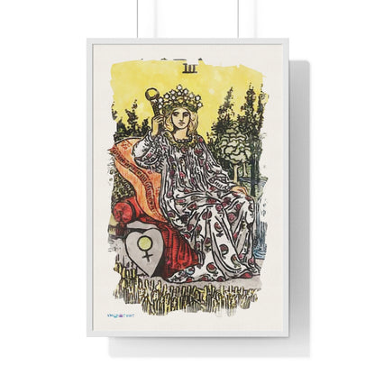 Watercolor Of The Empress Tarot Card | Framed Fine-Art Print | Apollo Tarot