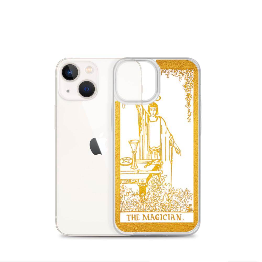 The Magician -  Tarot Card iPhone Case (Golden / White) - Image #22