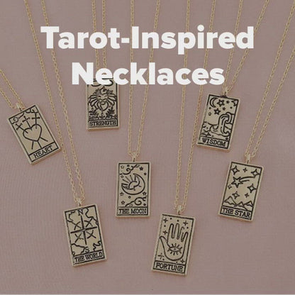 Tarot Necklace | Vintage Tarot Card Pendant