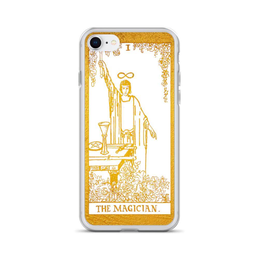 The Magician -  Tarot Card iPhone Case (Golden / White) - Image #12