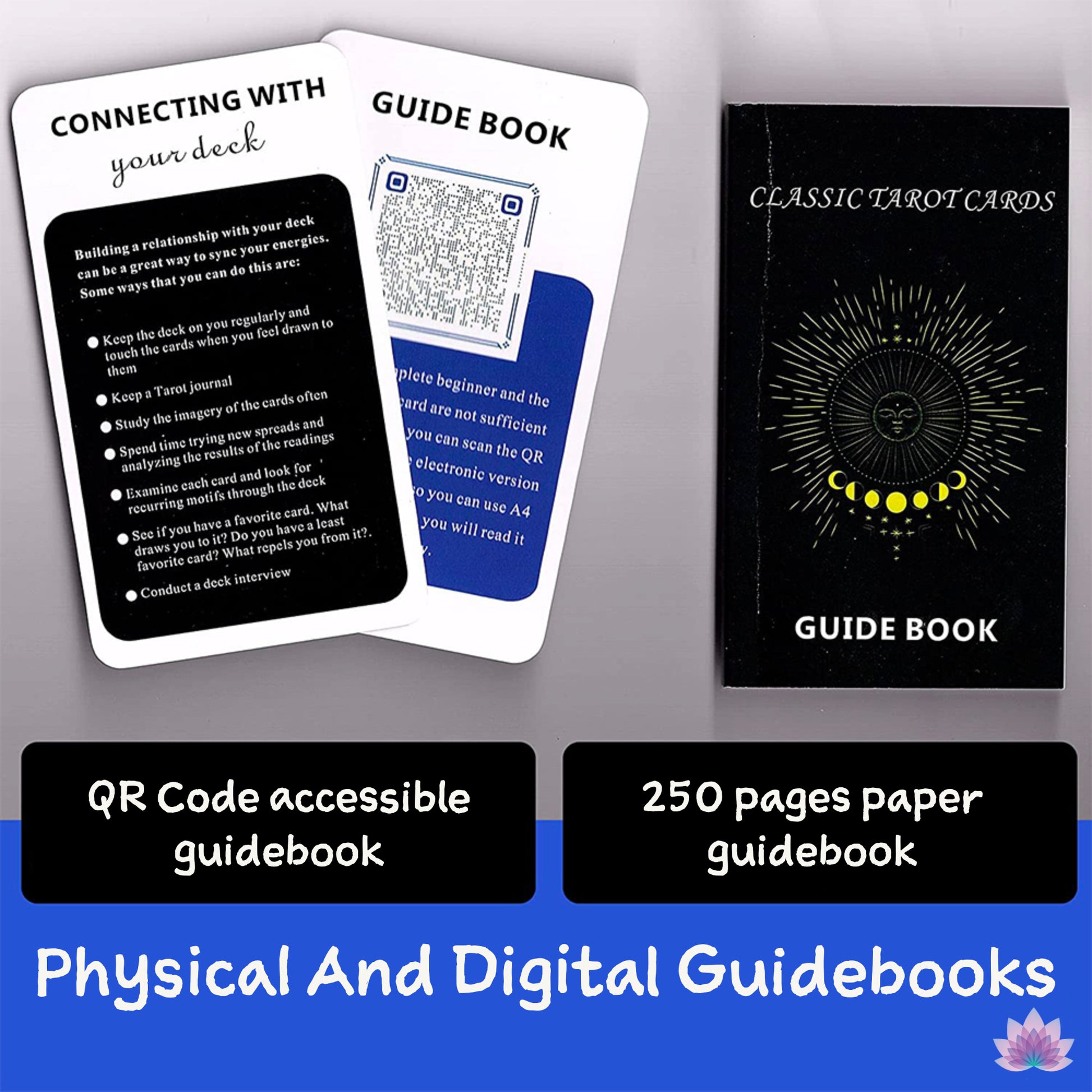 Classic Tarot Cards For Beginner Reader | High-End Tarot Deck With Guidebook | Spiritual Gift For Newbie Divination Witch | Apollo Tarot Shop