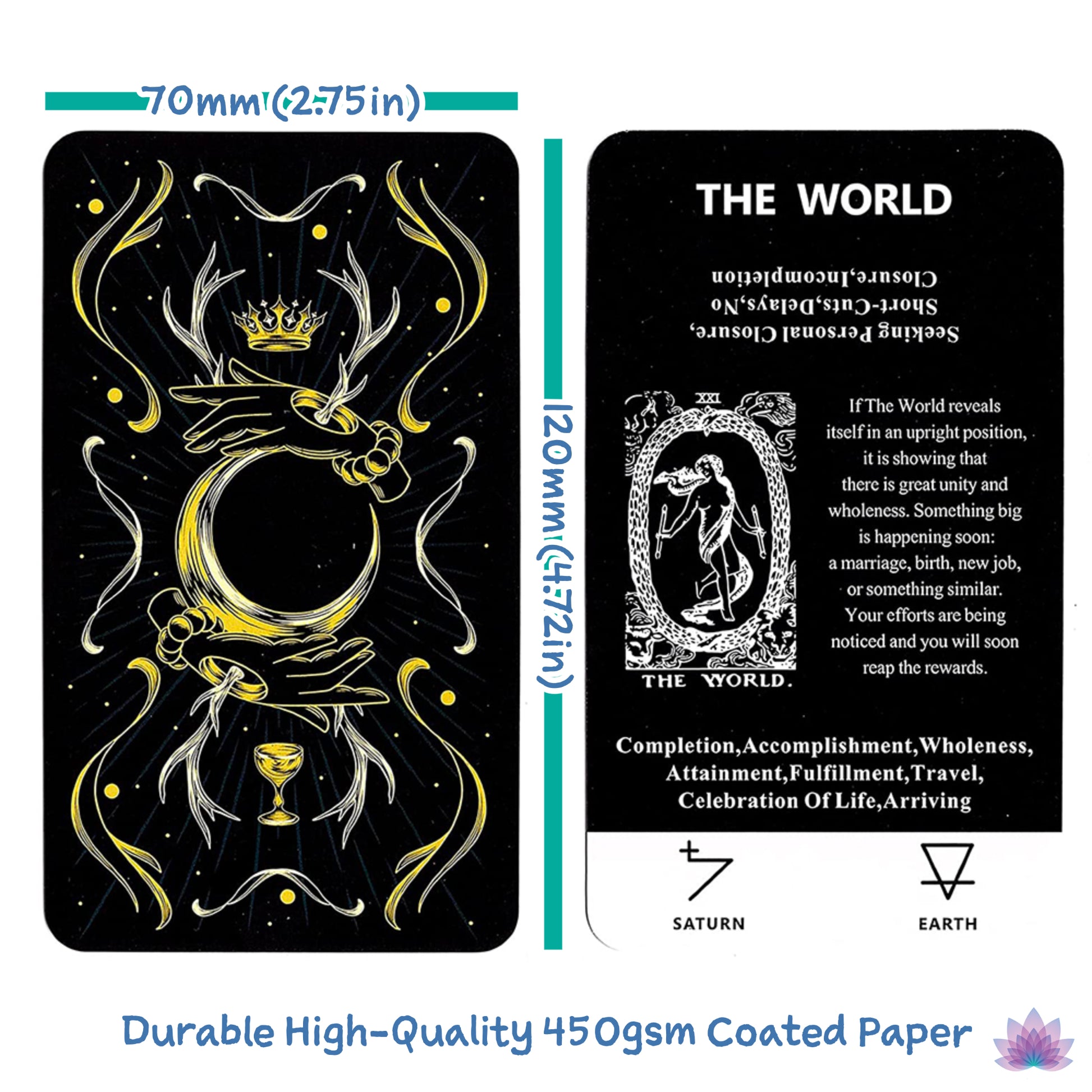 Classic Tarot Cards For Beginner Reader | High-End Tarot Deck With Guidebook | Spiritual Gift For Newbie Divination Witch | Apollo Tarot Shop
