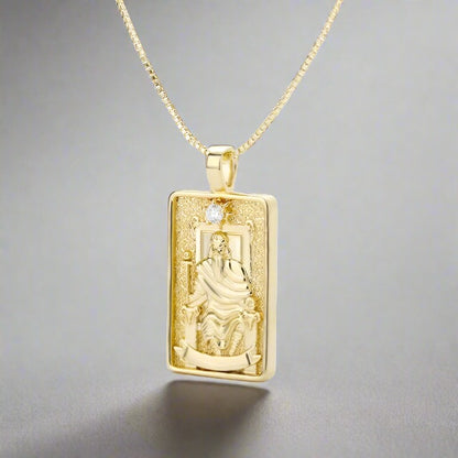 Tarot Necklace | Shiny Tarot Cards Pendant | Apollo Tarot