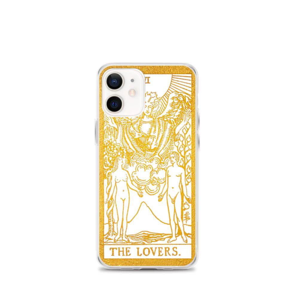 The Lovers -  Tarot Card iPhone Case (Golden / White) - Image #14