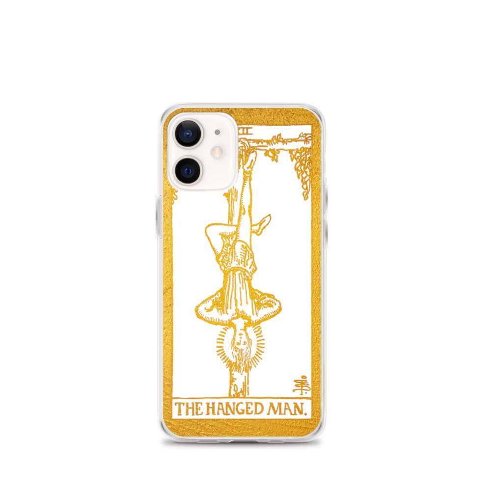 The Hanged Man - Tarot Card iPhone Case (Golden / White) - Image #17