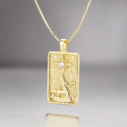 Tarot Necklace | Shiny Tarot Cards Pendant | Apollo Tarot