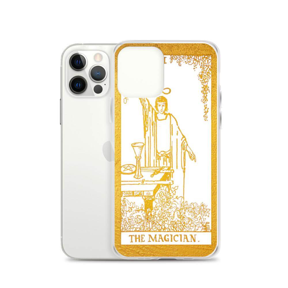 The Magician -  Tarot Card iPhone Case (Golden / White) - Image #18