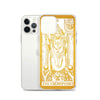 The Hierophant -  Tarot Card iPhone Case (Golden / White) - Image #18